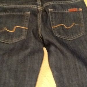 7 For All Mankind Dark Denim Rinse Seven Boot Cut